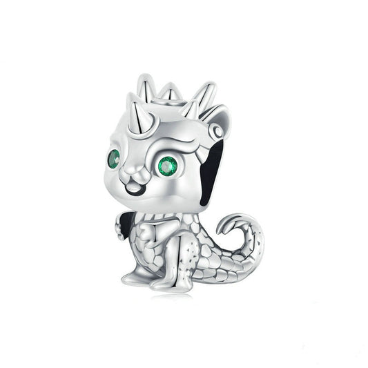 Jzora New Year Animal Cute Little Dragon Sterling Silver Charm