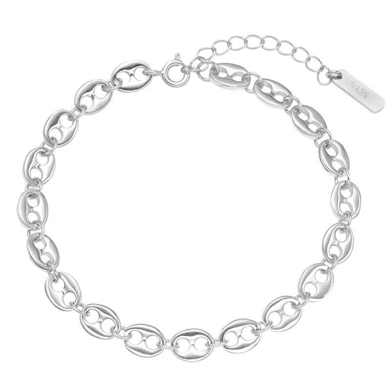 Jzora handmade fashion personalized tennis sterling silver bracelet