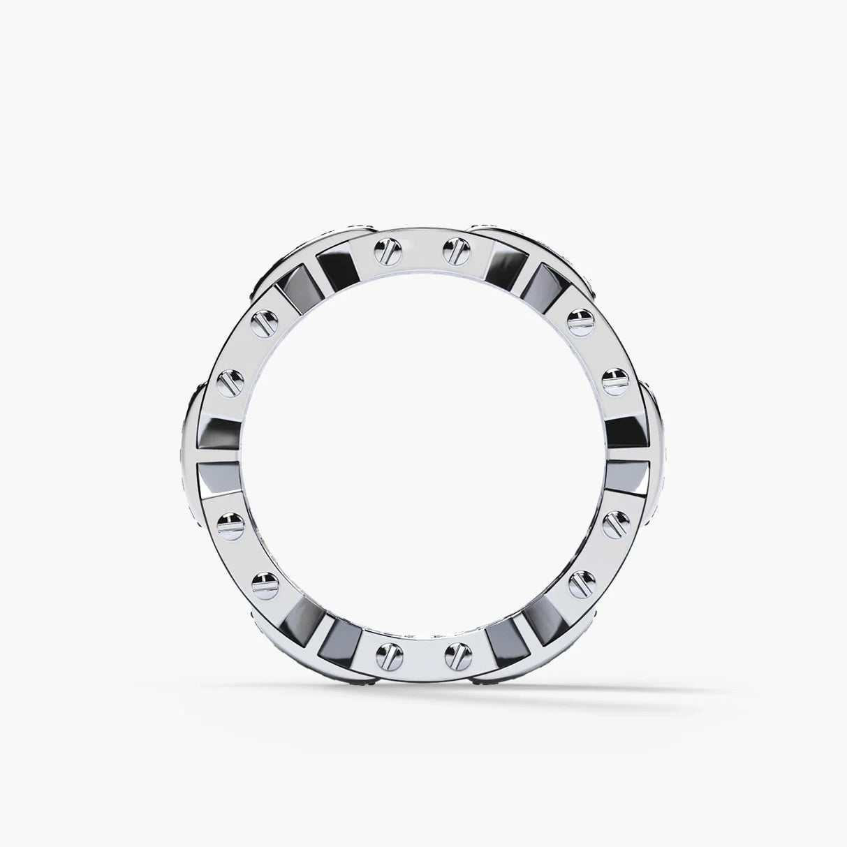 Jzora Handmade Men’s Geometric Ring – Bold Statement Band for Modern Style